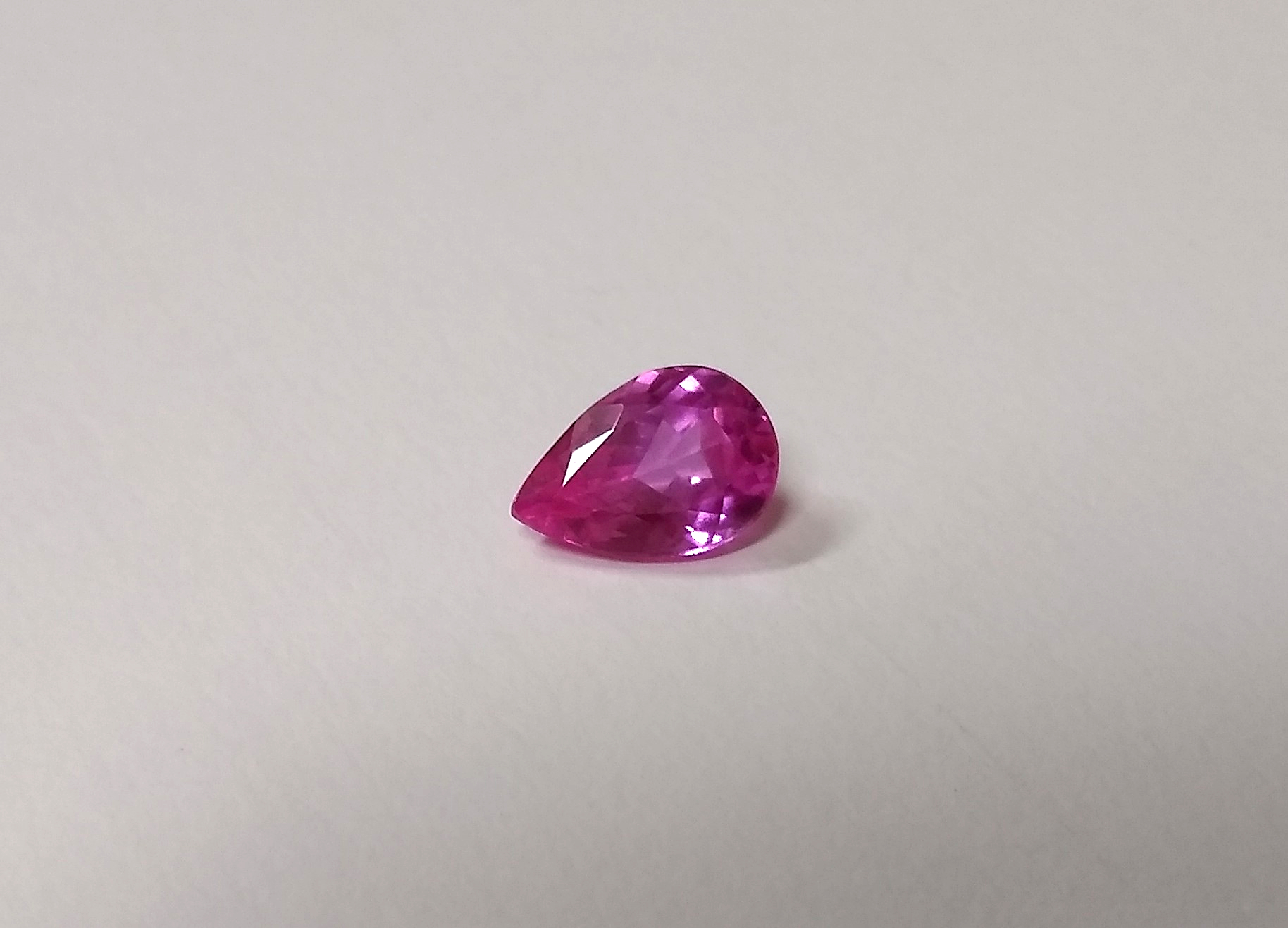 Blush sapphire gemstone