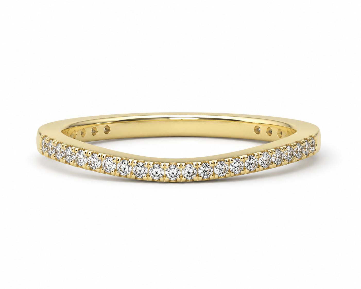 Half Eternity Band for Your Pinky with lab-grown diamonds